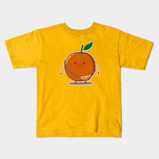 Mandarina con Bolsita Kids T-Shirt